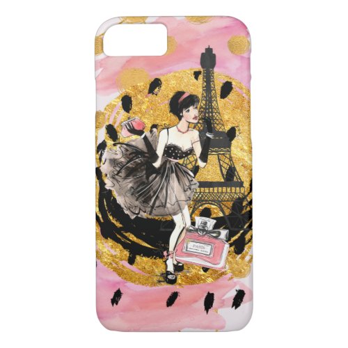 Fashion Girl in Paris Phonecase iPhone 87 Case