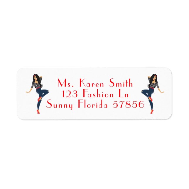 Fashion Girl Label (Front)
