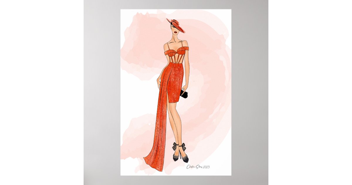 Fashion Girl Fashion Wall Art Print