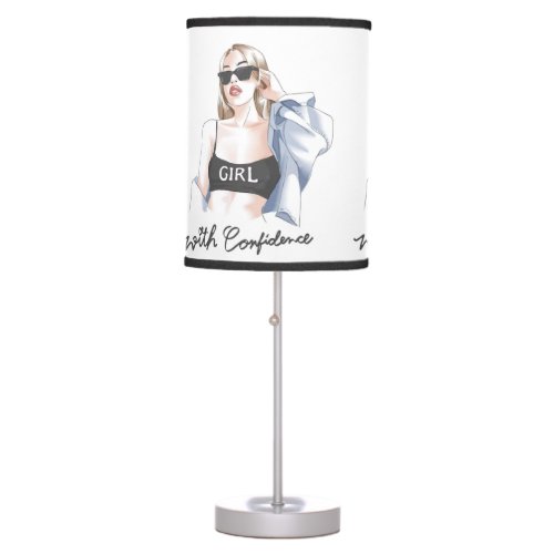 Fashion girl table lamp