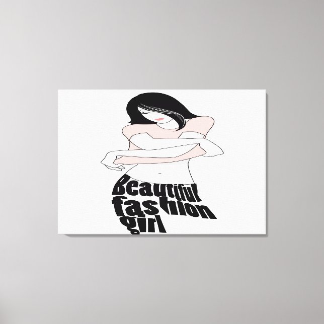 Fashion Girls Canvas Print (Front)