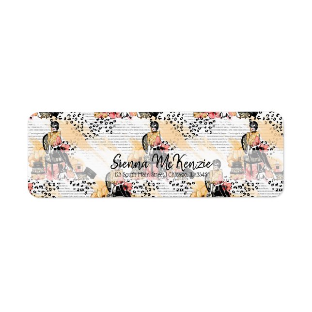 Fashion girly label (Front)