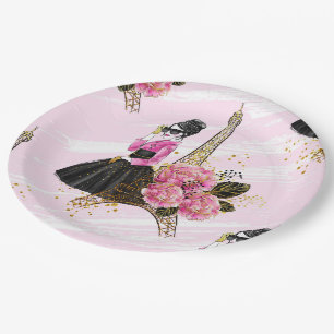 Fashion girly paper plates