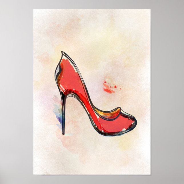 Fashion glamor shoes poster (Front)