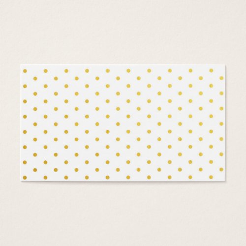 Fashion gold polka dots business card templates
