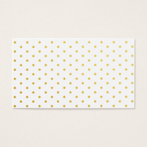 Customizable Fashion gold polka dots business card templates