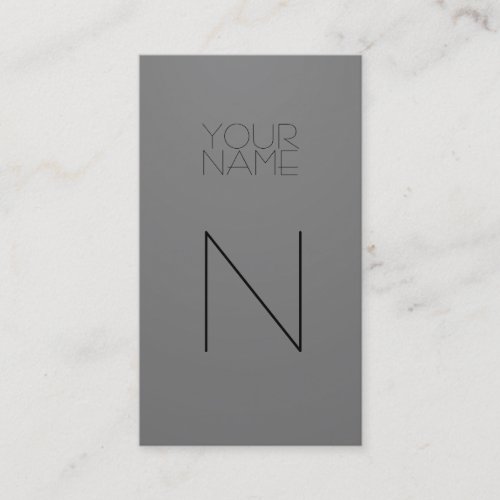 Fashion Gray Business Card