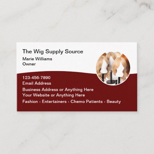 Fashion Hair Wigs Business Cards