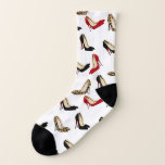 Fashion High Heel Pattern Socks