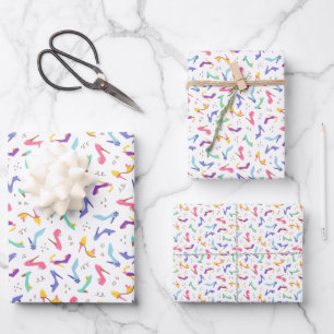 Fashion High Heel Shoes Wrapping Paper Sheets