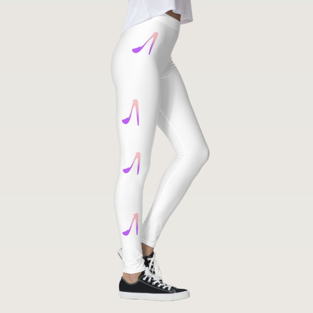 Fashion High Heels Ultra Stretch Women's  Leggings (Right)