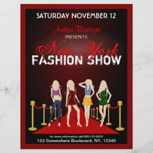 kids fashion show flyer