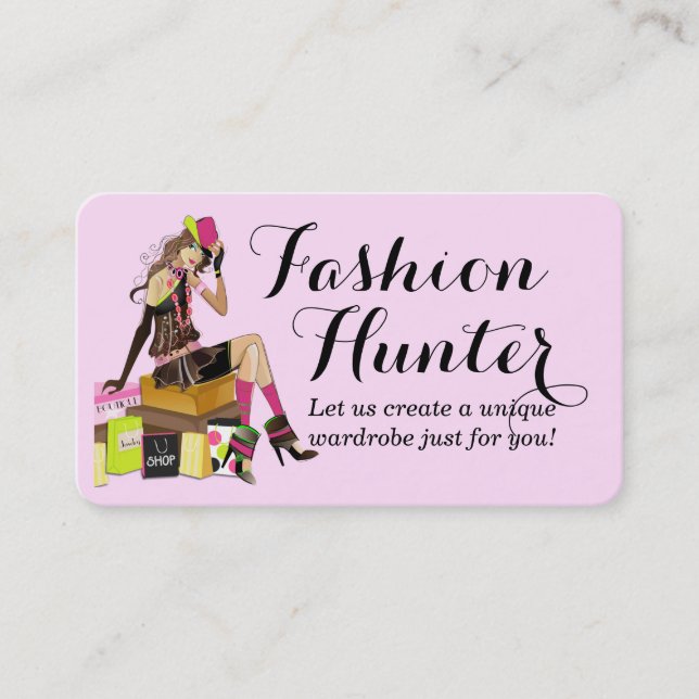 Fashion Hunter Business Card (Front)