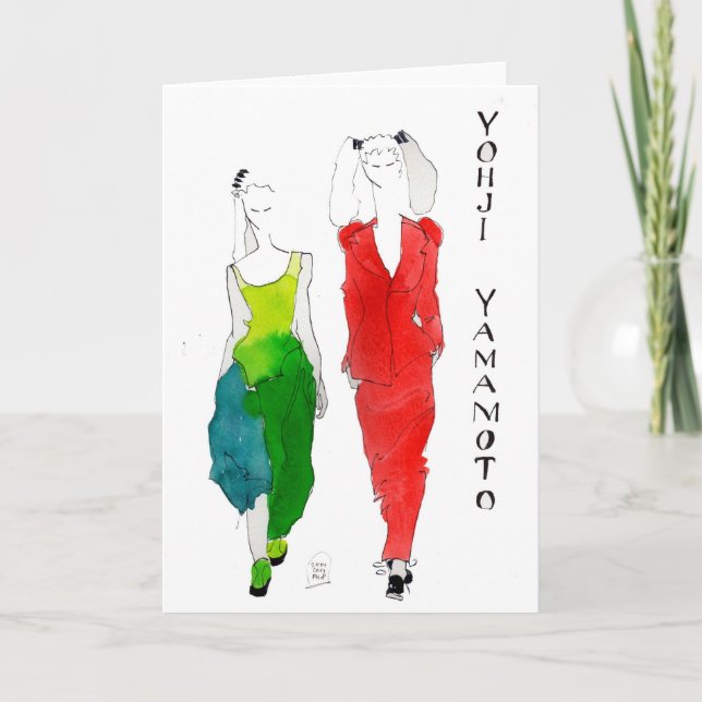 Fashion Illustration Greeting Card (Front)