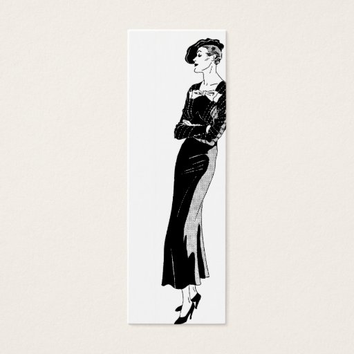 Customizable Fashion in Black and White Business Cards