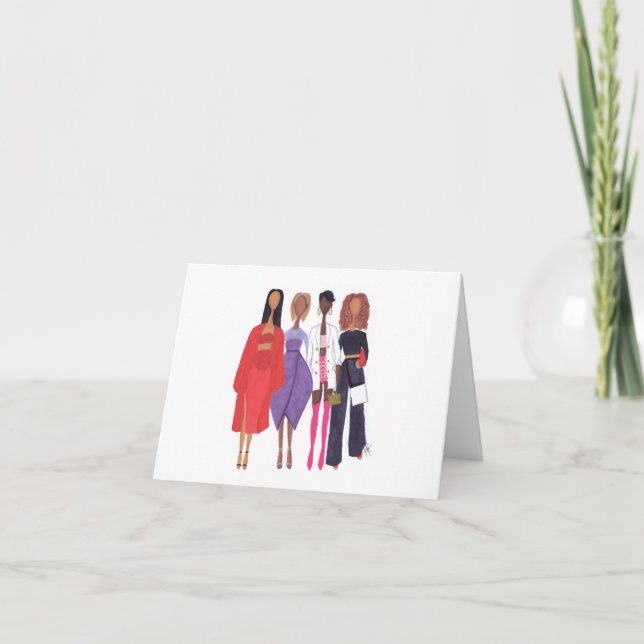 Fashion In The City Thank You Card (Front)