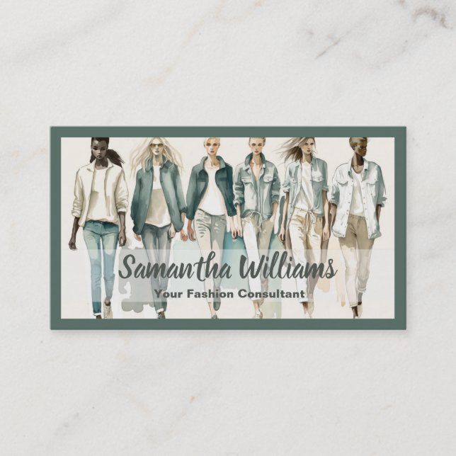 Fashion Industry Business Card (Front)