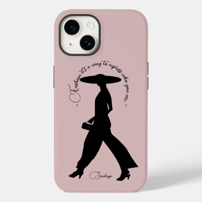 “Fashion it's a way to express",  iPhone 14 Case (Back)