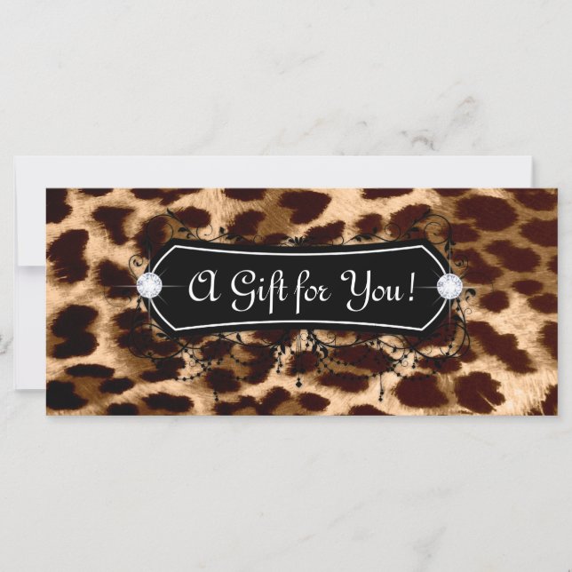 Fashion Jewelry Gift Card Leopard (Front)