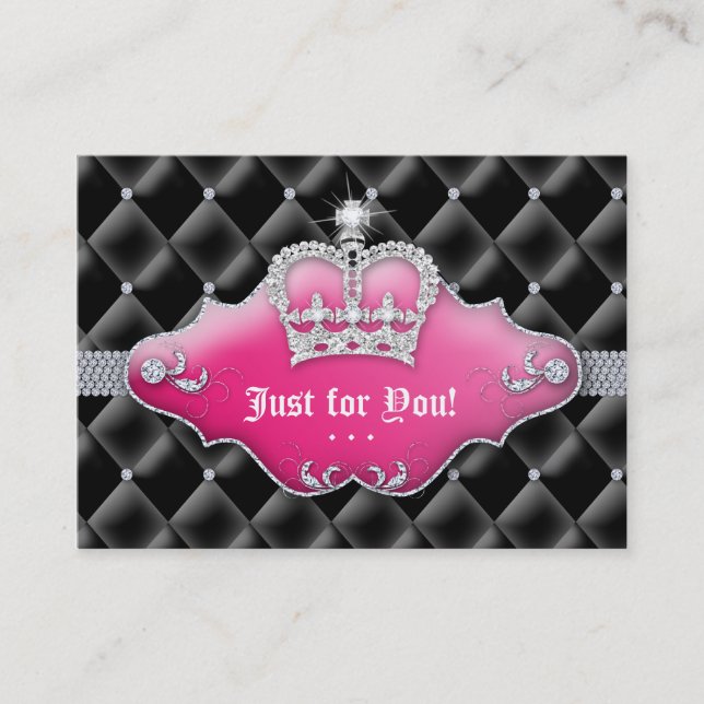Fashion Jewelry Gift Certificate Tufted Satin Blac (Front)