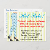 Fashion Leggings Sales Announcement Postcard (Front/Back)