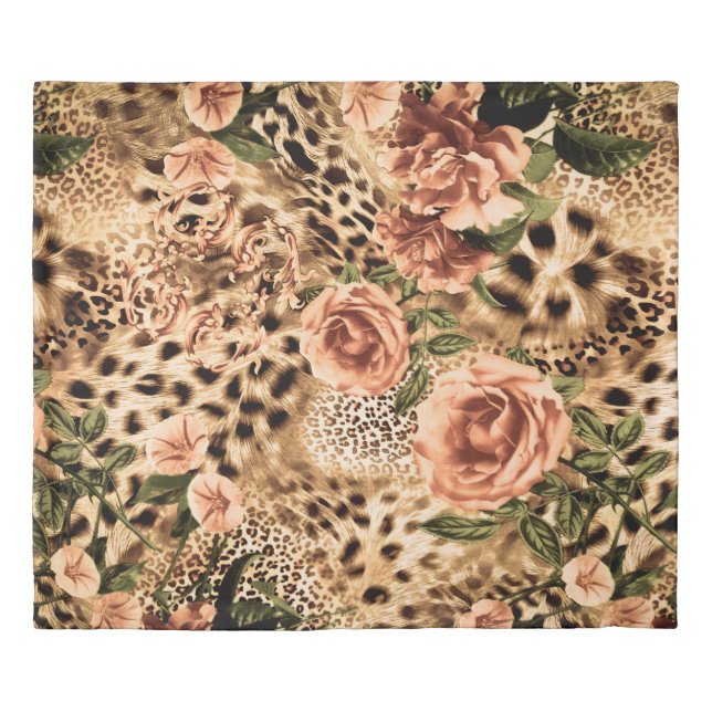 Fashion Leopard Print Pattern Tiger Texture Duvet Cover (Front)
