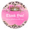 Fashion Leopard Sticker Jewelry Crown Pink
