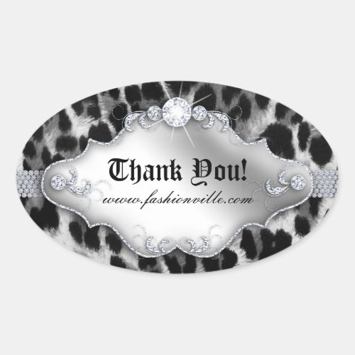 Fashion Leopard Sticker Jewelry White Black