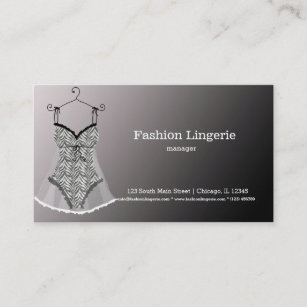 Fashion Lingerie Business Card