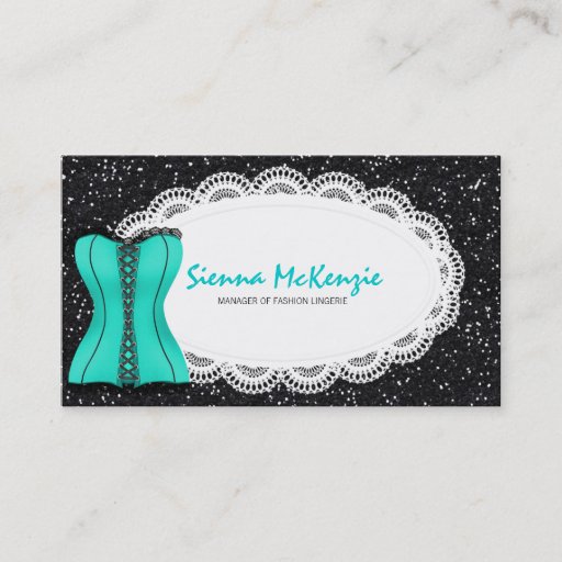 Customizable Fashion Lingerie Business Card Template