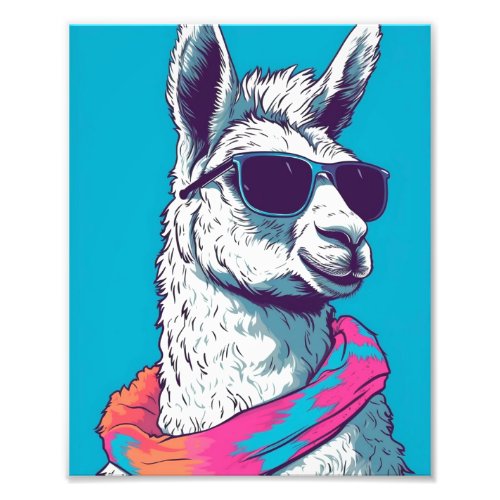 Fashion Llama Poster 