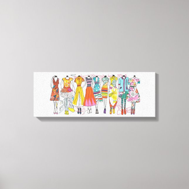Fashion Lovers Art Print Colorful Fashion Sketches (Front)