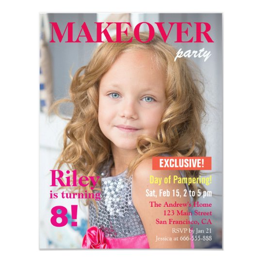 Magazine Makeover fashion magazine makeover birthday card zazzle Magazine Makeover fashion magazine makeover birthday card zazzle