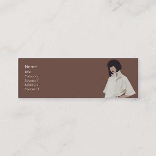 Fashion Merchandiser - Skinny Business Card Template
