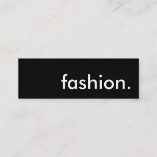 fashion. mini business card