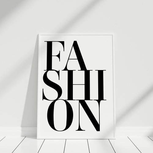 Fashion Minimalist Typography Poster Print