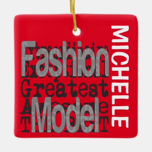 Fashion Model Extraordinaire CUSTOM Ceramic Ornament