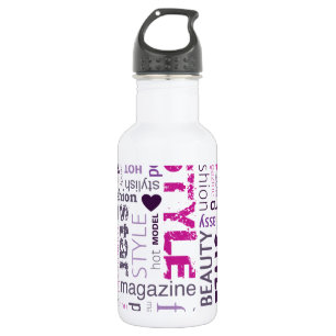 Fashion Model Style Beauty 32. oz. Stainless Steel Water Bottle