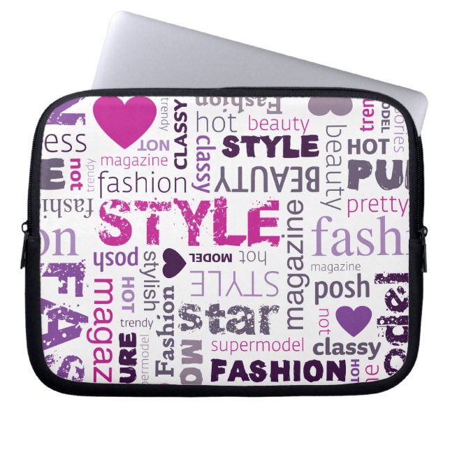 Fashion Model Style Beauty Laptop Protective Case (Front)