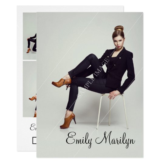 Fashion Modeling Comp Card | Zazzle.com