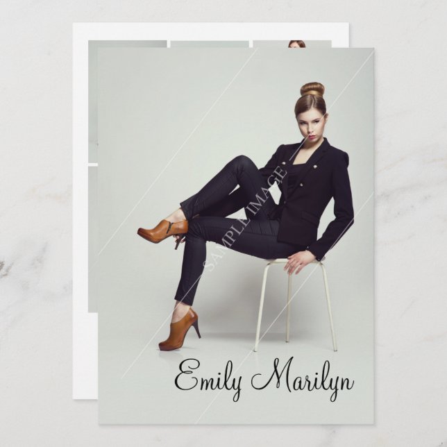 Fashion Modeling Comp Card (Front/Back)