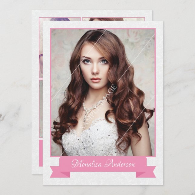 Fashion Modeling Composite Card (Front/Back)