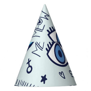 Fashion Patch: Pop Art Stickers. Party Hat