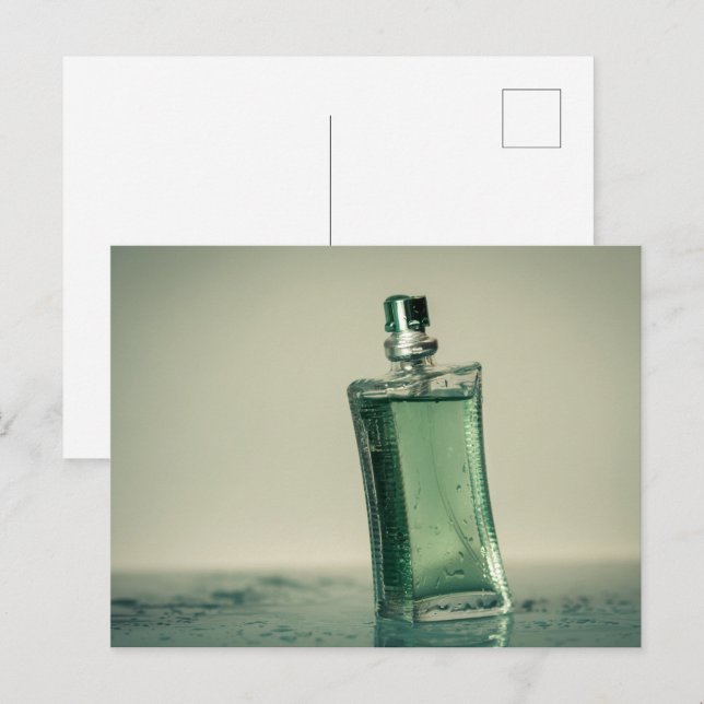 Fashion perfume bottle postcard (Front/Back)