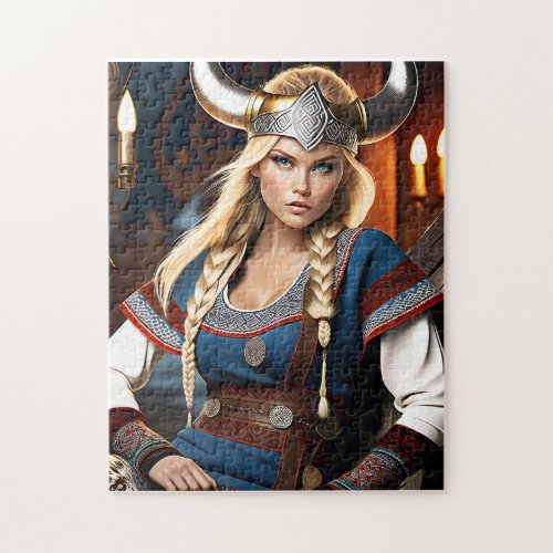 Fashion photography capture the Viking chic with  Jigsaw Puzzle