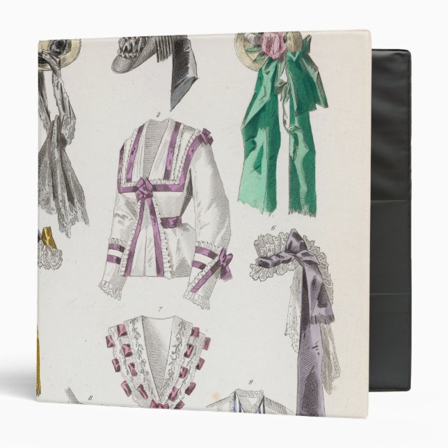 Fashion plate 3 ring binder (Front/Inside)