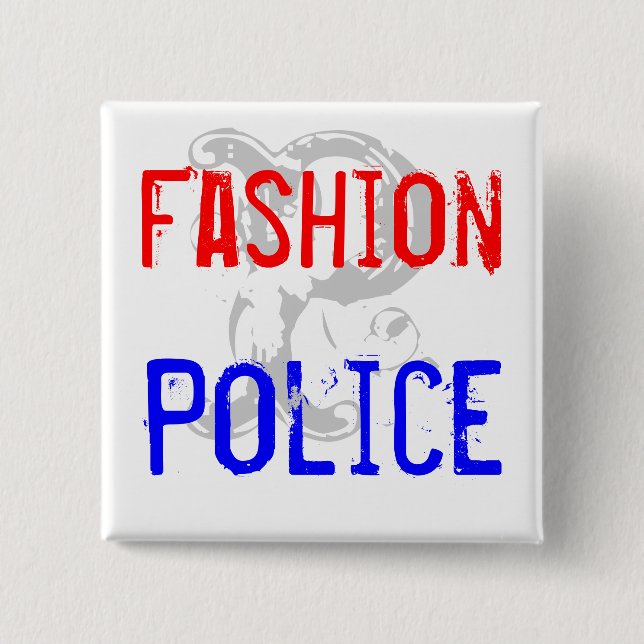 Fashion, Police Button (Front)