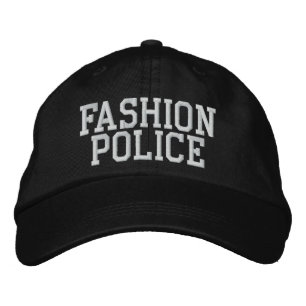 Fashion Police Embroidered Baseball Cap