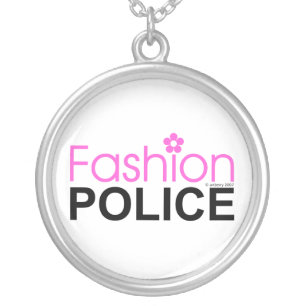 Fashion Police Silver Plated Necklace