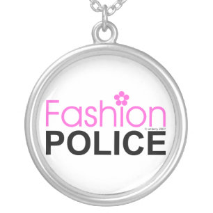 Fashion Police Silver Plated Necklace